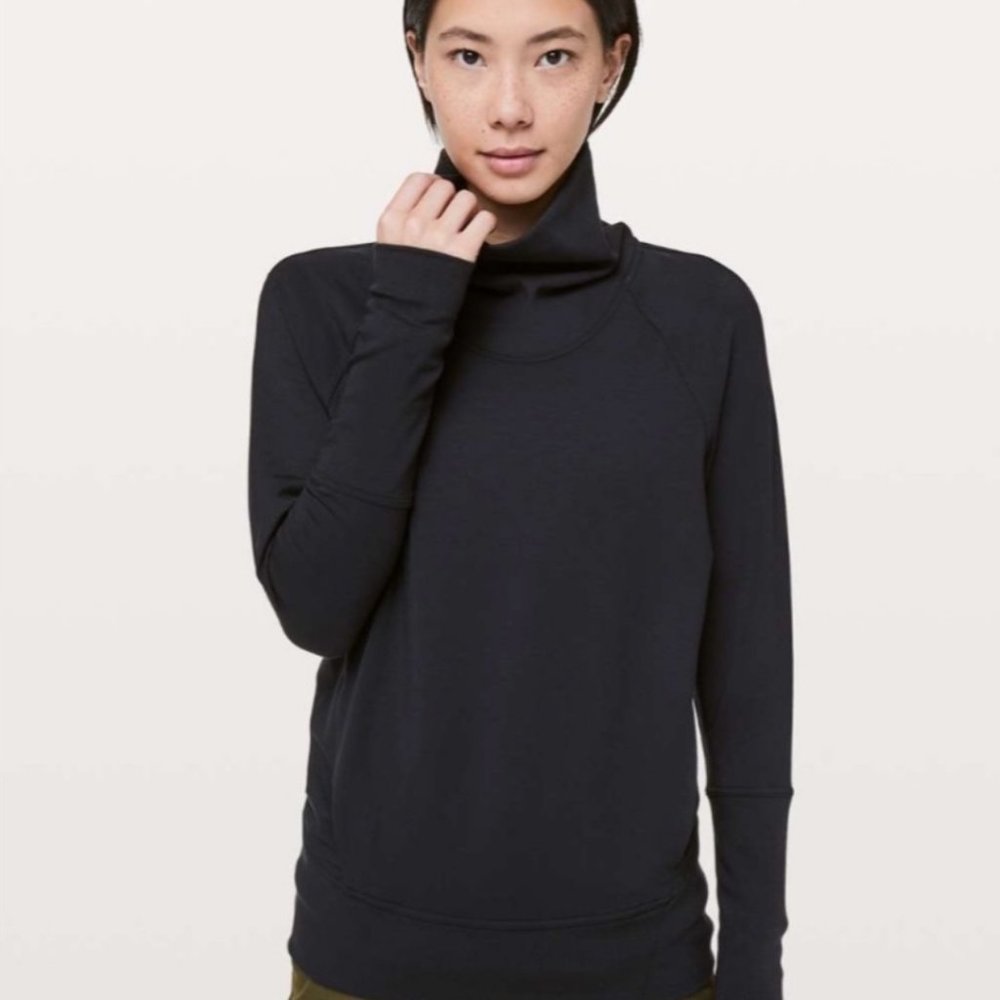 Lululemon High Lines Pullover, Black, Size 4
